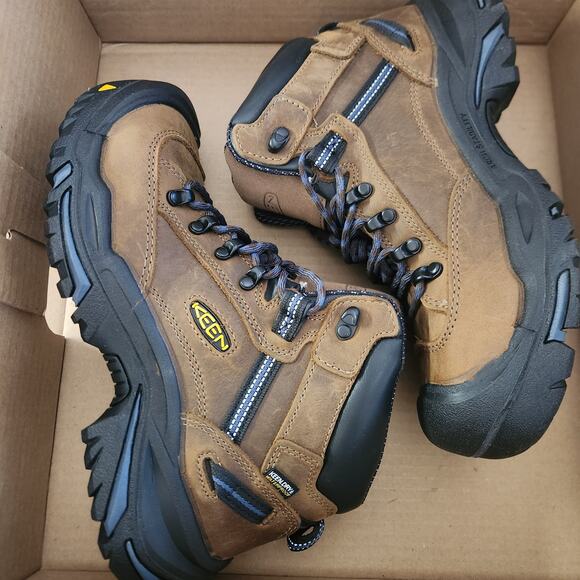 KEEN Utility mens Braddock Mid Steel Toe Waterproof Work Boot, Leather, 8.5 US main image 5